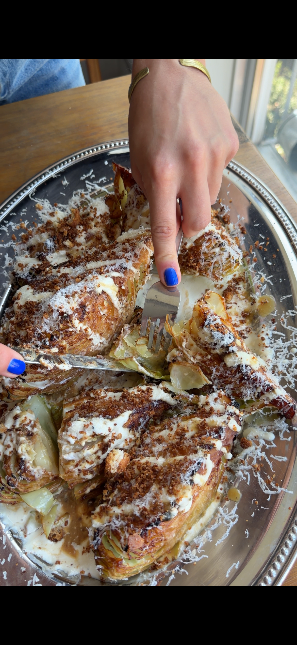 Miso Caesar Cabbage Platter