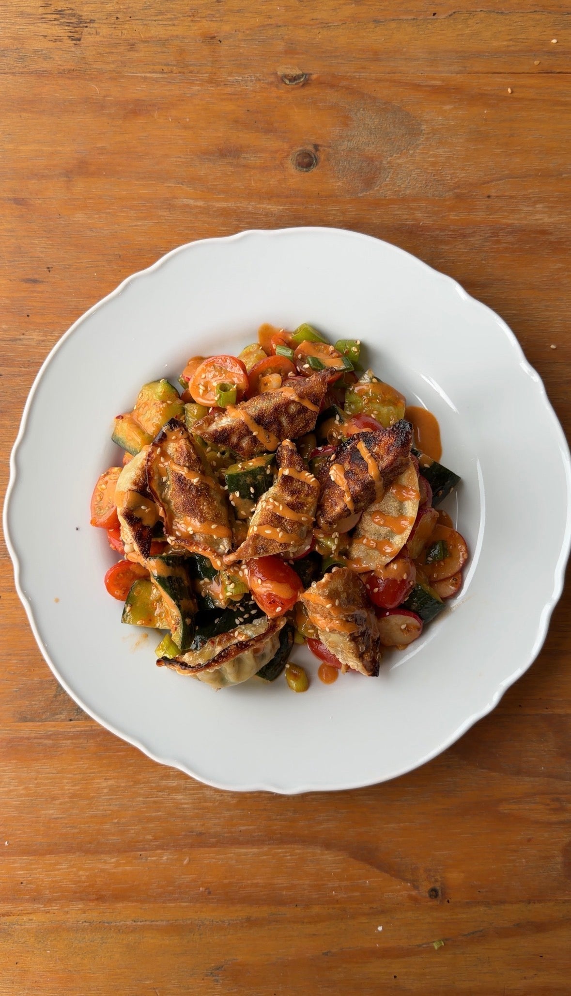 Crispy Dumpling Salad