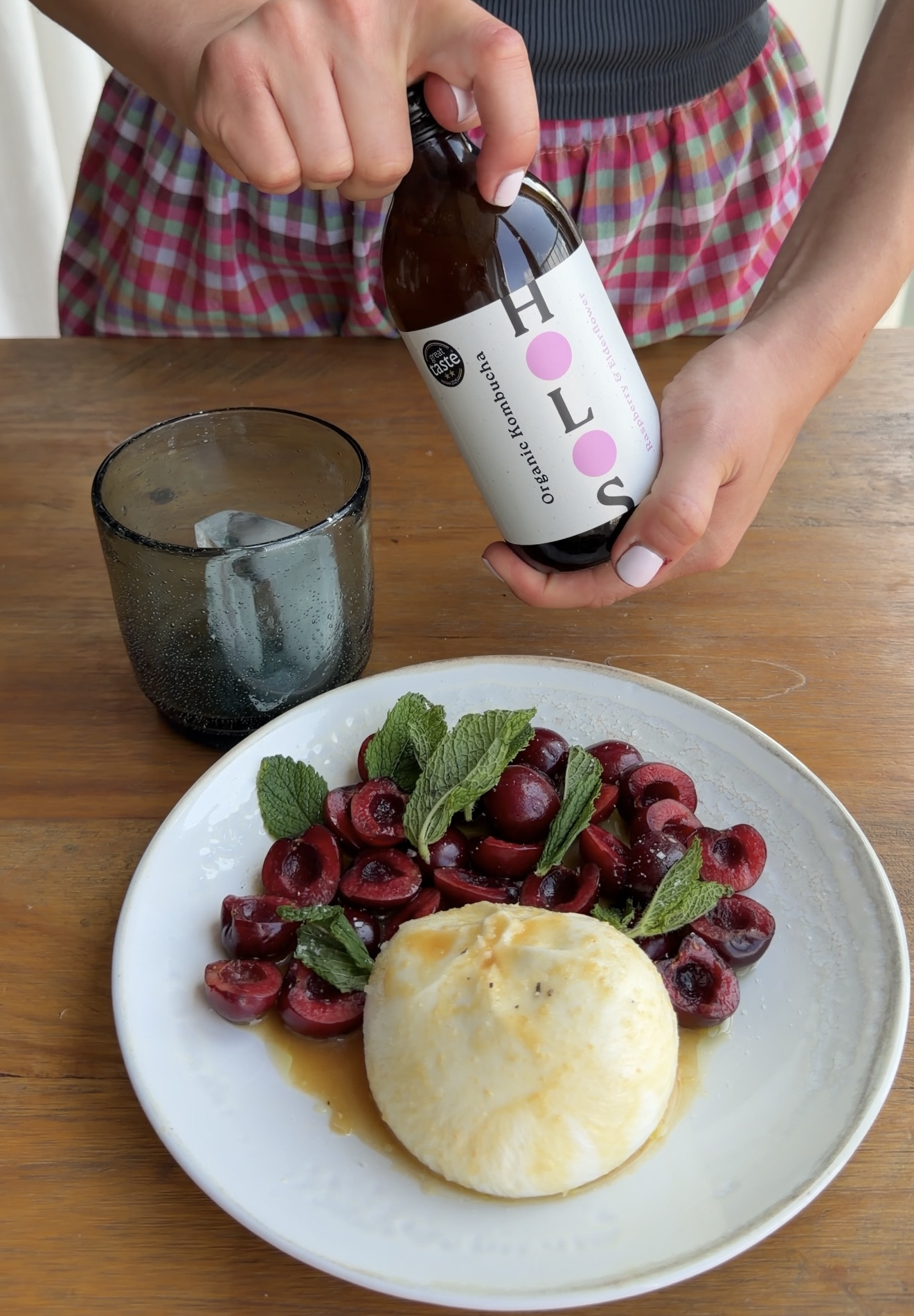 Burrata and Cherries