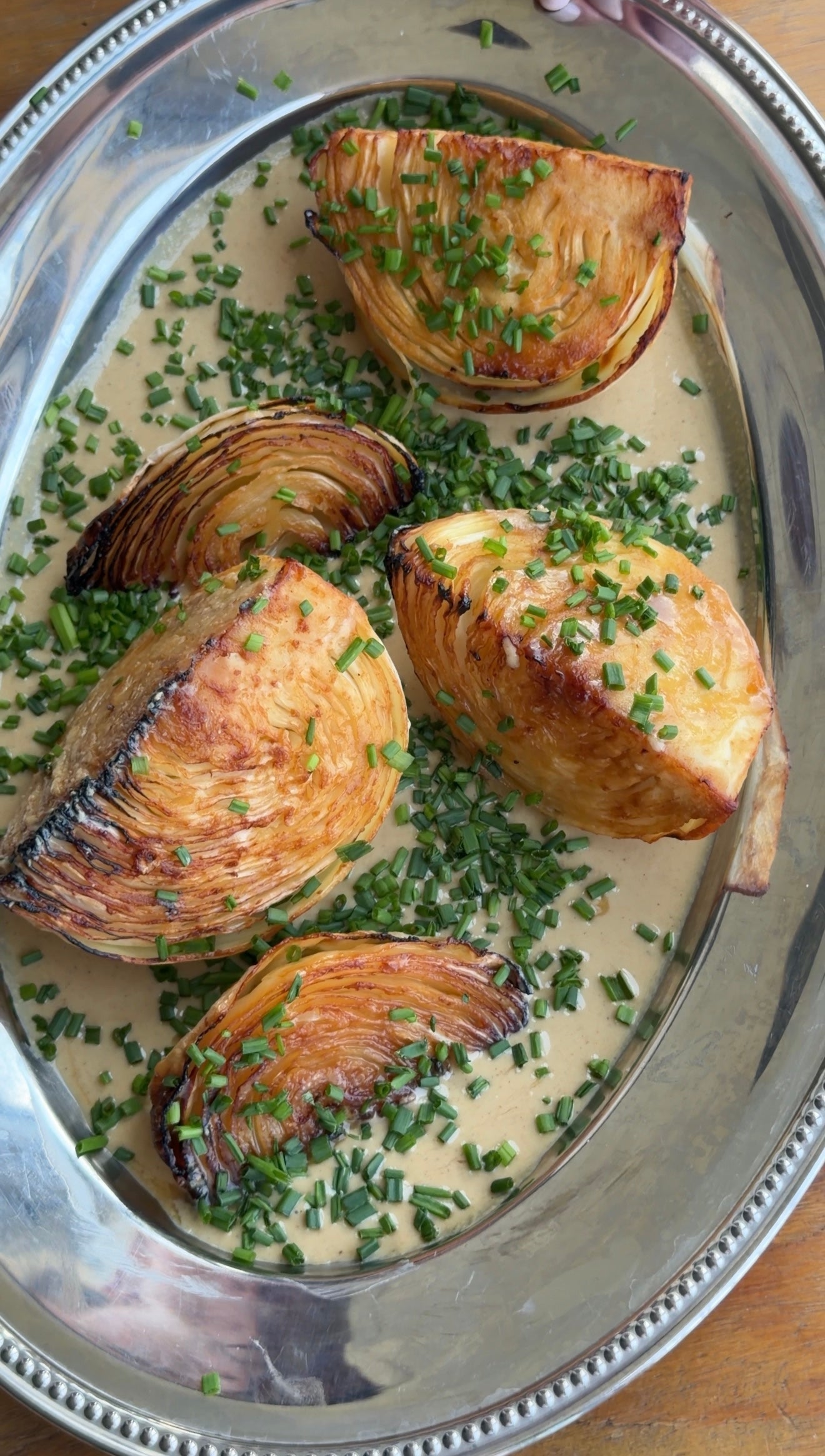 Miso Roasted Cabbage