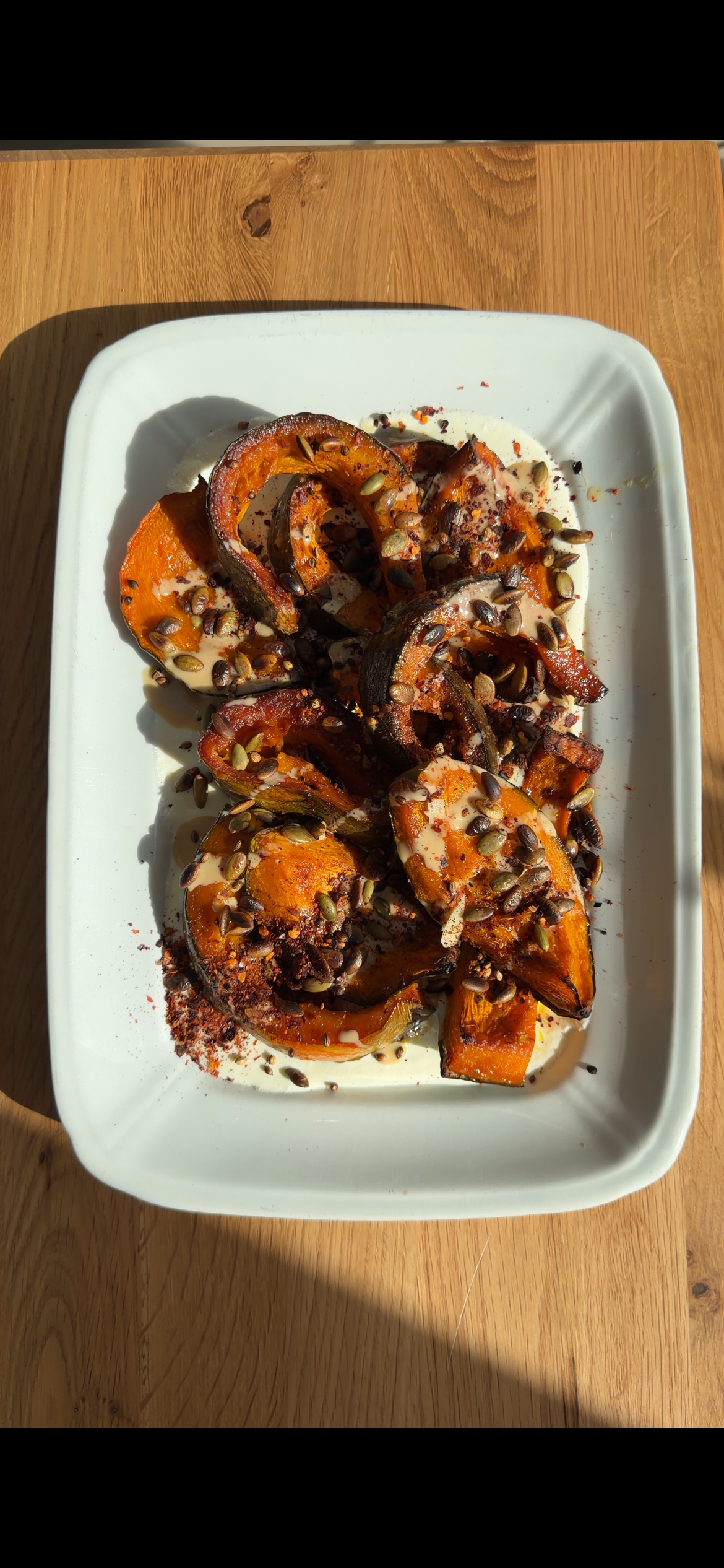 Roasted Squash with Whipped Feta, Toasted Seeds & Tahini Lime