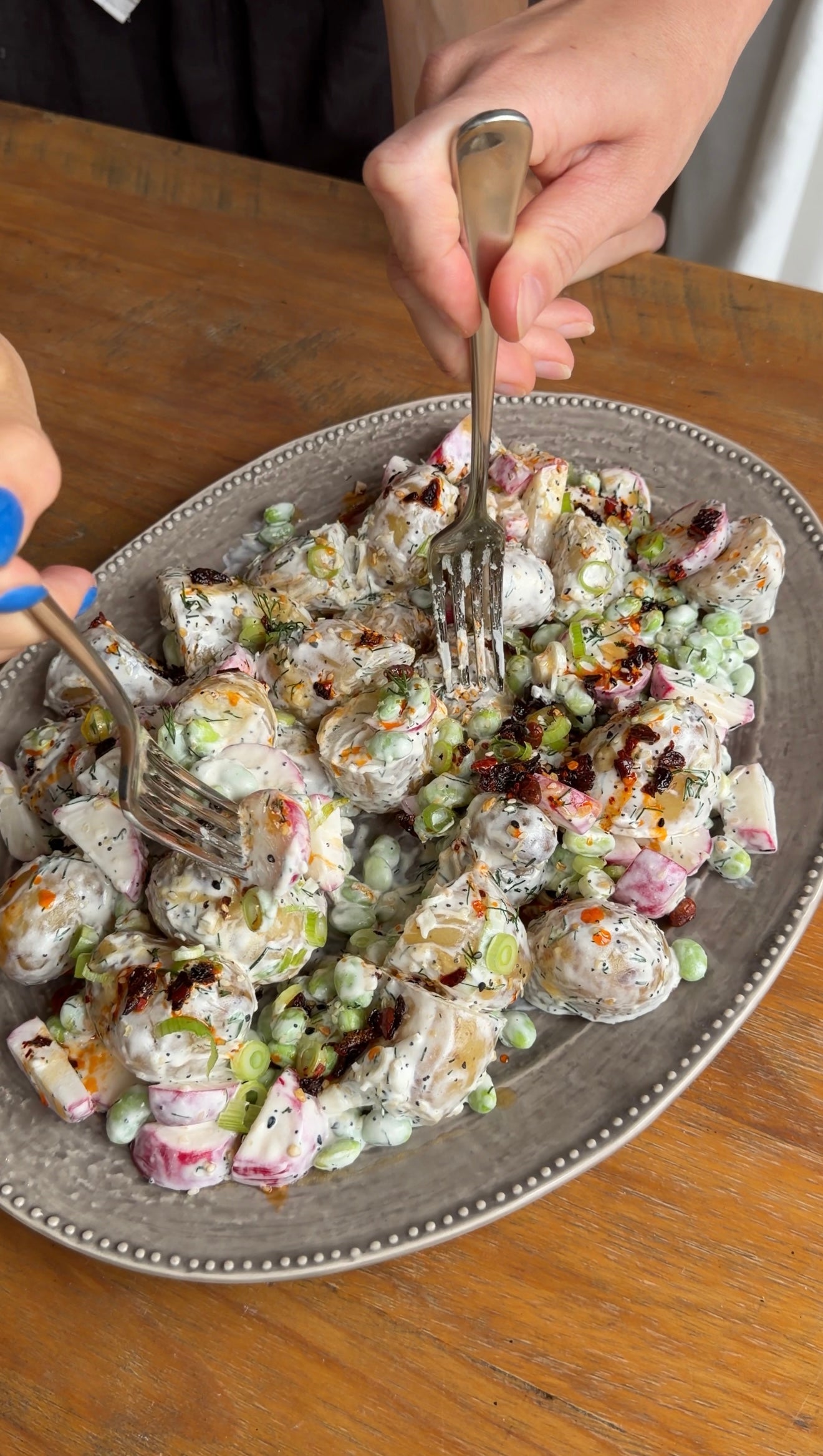 Asian Inspired Creamy Potato Salad