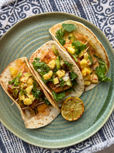 Harissa Cod Tacos