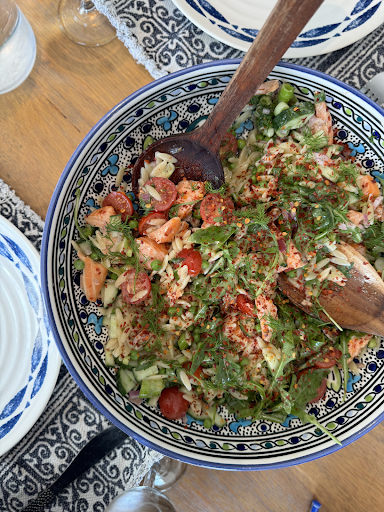 Smoked Trout Orzo Salad