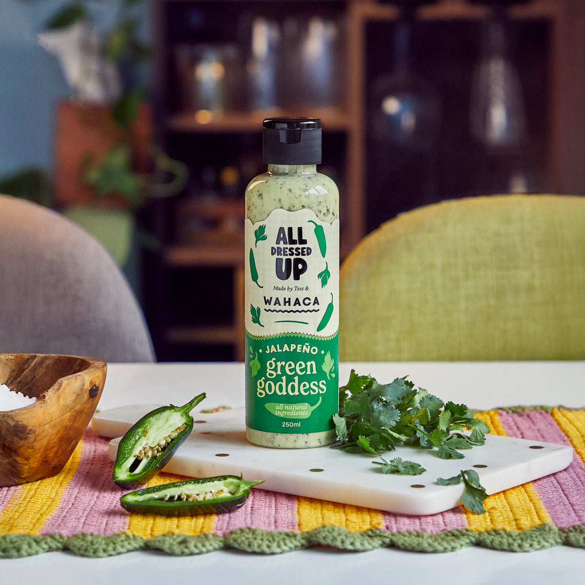 All Dressed Up x Wahaca Jalapeño Green Goddess